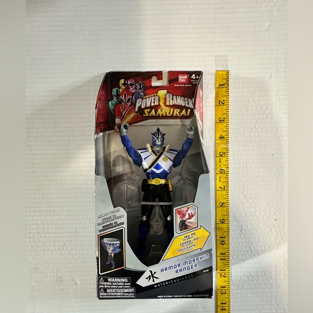 Power Rangers Samurai Armor Morphin Ranger Water Blue Action Figure New With Box - Picture 11 of 13